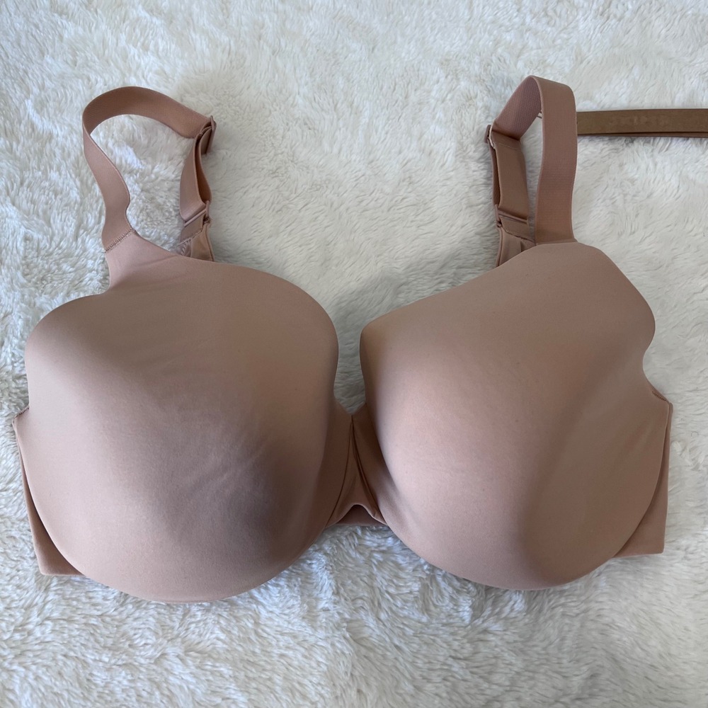 SKIMS Womens Smoothing Intimates Full Coverage Lightly Lined Bra Clay 32DDDD NWT - Picture 4 of 11